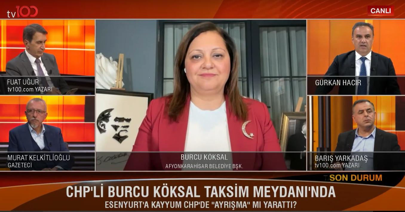  Burcu Köksal, TV100’de Gündemi Değerlendirdi